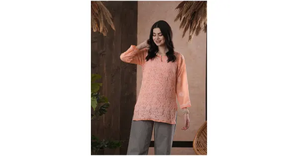 Chikankari Short Kurta Set