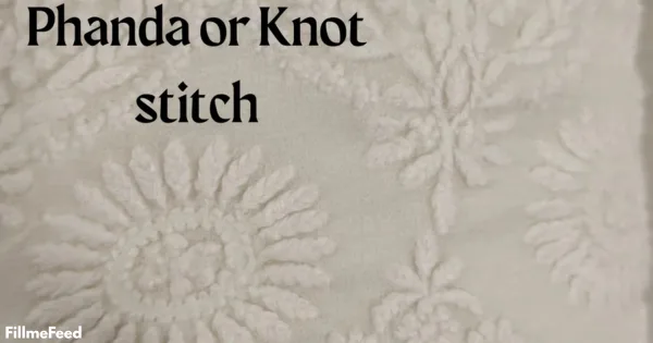 Chikankari embroidery