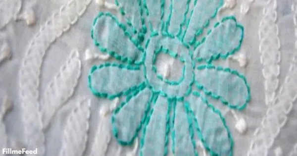 Chikankari embroidery